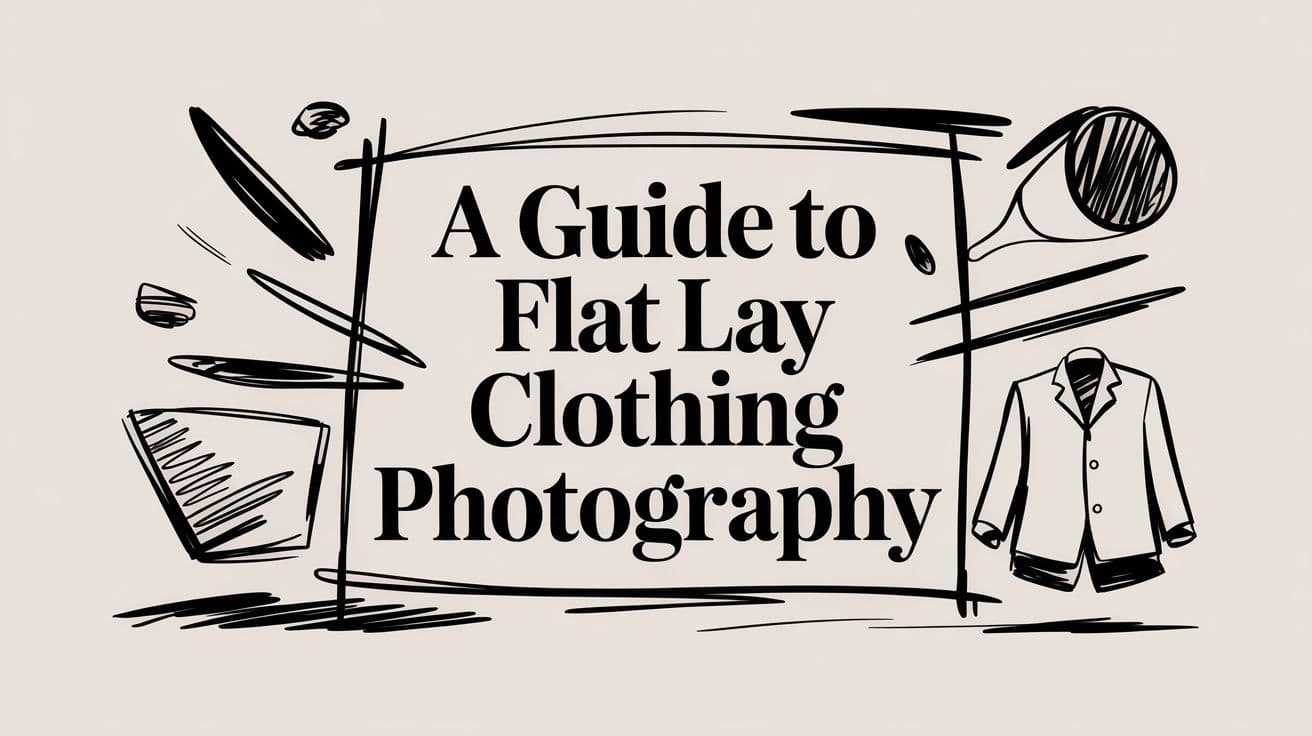 How to photograph clothing flat lays to look clean and professional?