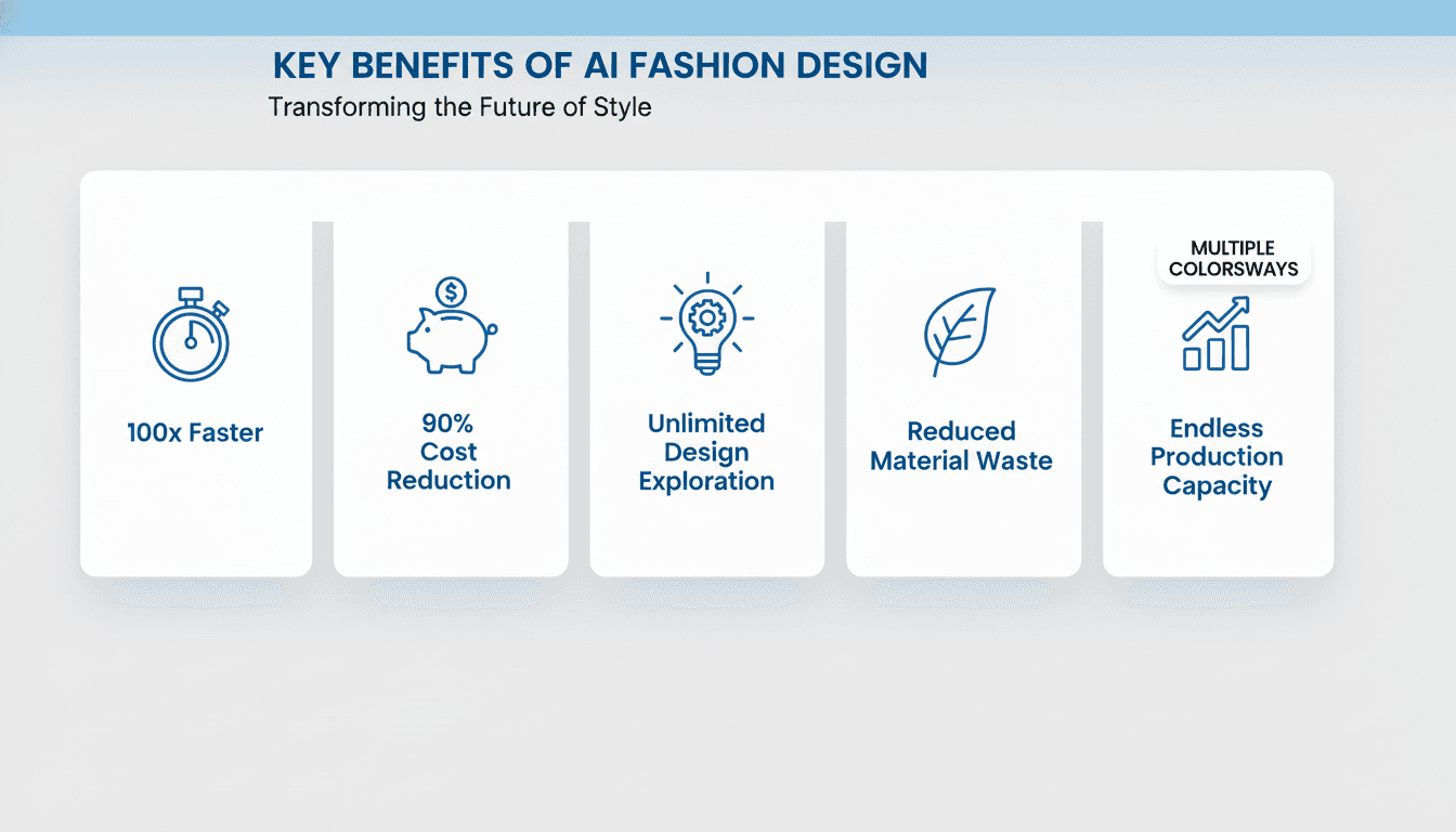Five key benefits of AI fashion design for brands