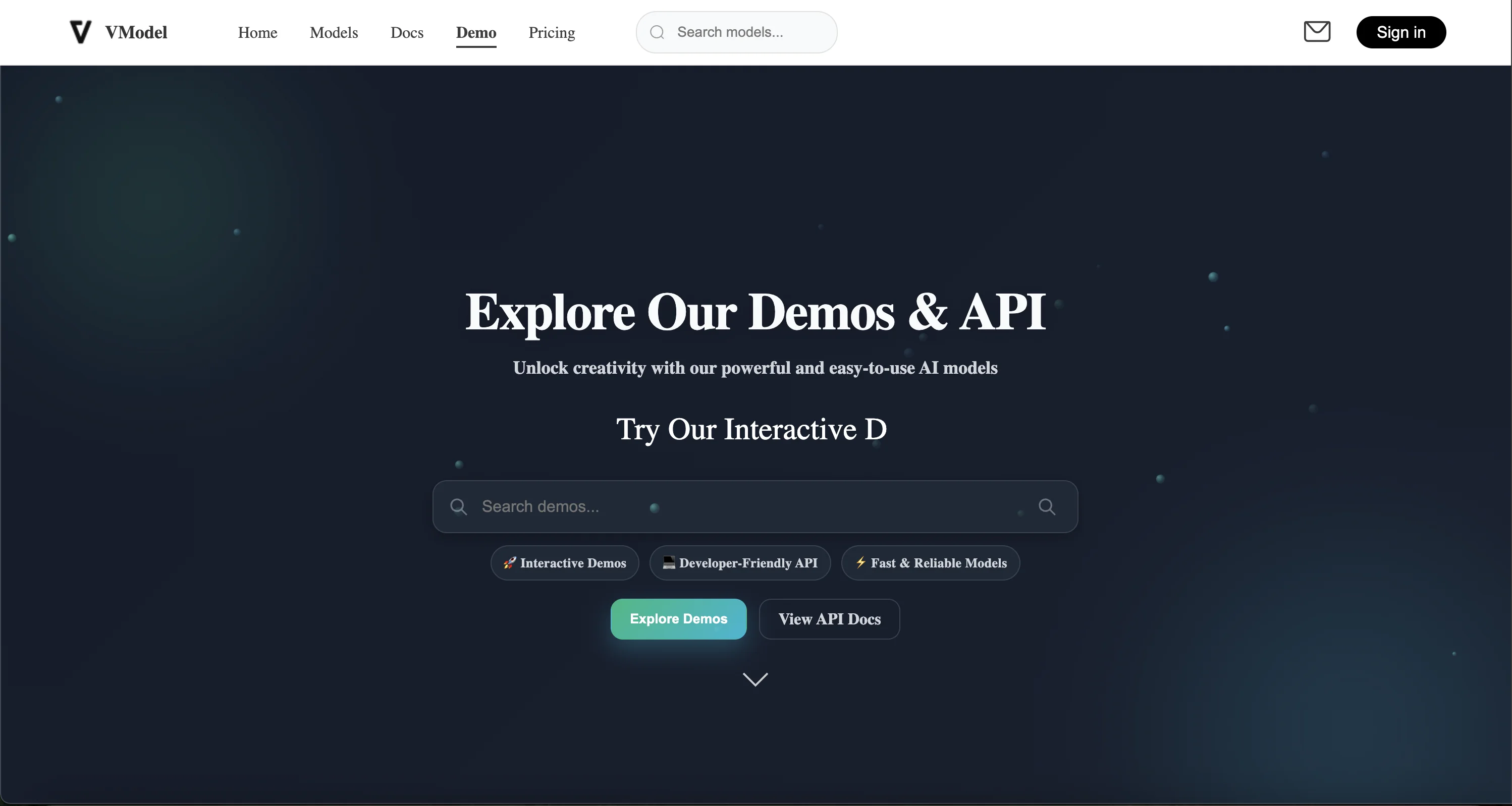 VModel AI Model Generation API